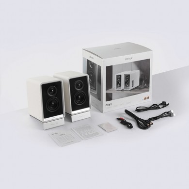 Hi-Res boxe Speakers Edifier QR65  with GaN charger 65w / 2x35W / Bluetooth / RGB / White