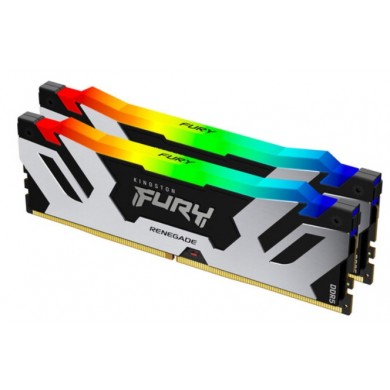 Memorie operativa Kingston FURY Renegade Silver RGB DDR5-6000 96GB (Kit of 2*48GB)