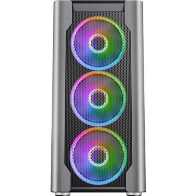 Carcasa 1STPLAYER DX / no PSU / Side-Window / 4x140mm / EATX / Silver