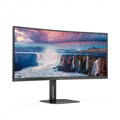 34.0&rdquo; Monitor AOC CU34V5C/BK/ Curved/ 1ms/ 21:9/ 4K/ Black