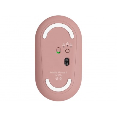 Mouse Wireless Logitech Pebble Mouse 2 M350s, Tonal Rose