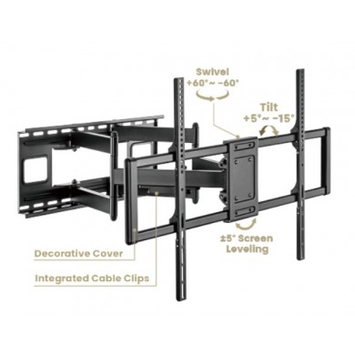 Suport pentru televizor de perete 60-120&rdquo;, Gembird &rdquo;WM-120ST-01&rdquo;