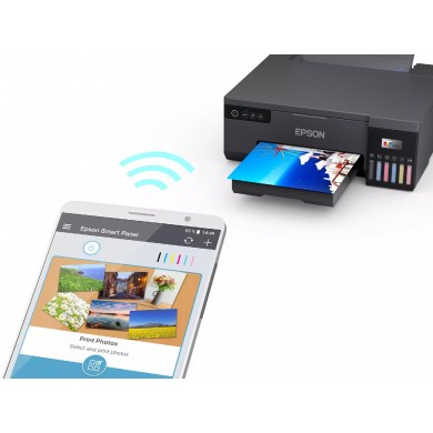 Imprimanta cu CISS Epson Eco Tank L8050 / 6-ink / A4 / Wi-Fi / CD/DVD print / Black