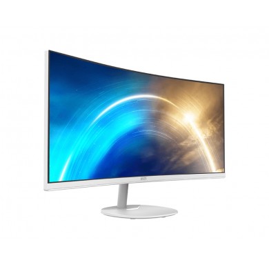 34.0&rdquo; Monitor MSI PRO MP341CQW/ Curved/ 4K/ 21:9/ 1ms/ 100Hz/ White