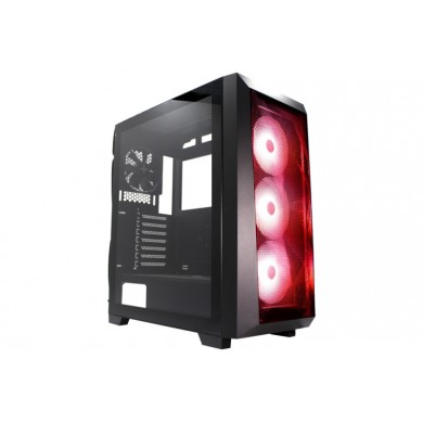 Carcasa XILENCE Xilent Breeze XG131 / w/oPSU / Side panel / 3x ARGB 120mm + 1x120mm / ATX / Black