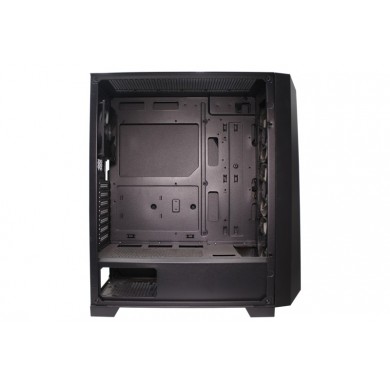 Carcasa XILENCE Xilent Breeze XG131 / w/oPSU / Side panel / 3x ARGB 120mm + 1x120mm / ATX / Black