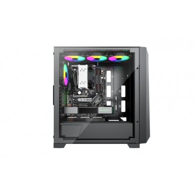 Carcasa XILENCE Xilent X | XG151 / w/oPSU / with Tempered Glass Side Panel / 3x ARGB 120mm + 1x120mm / ATX / Black