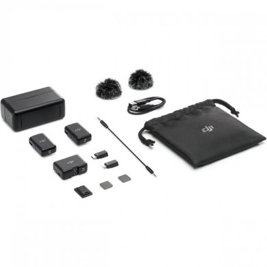 Sistem radio cu microfon DJI Mic 2TX+1RX+Charging Case (CP.RN.00000198.01)
