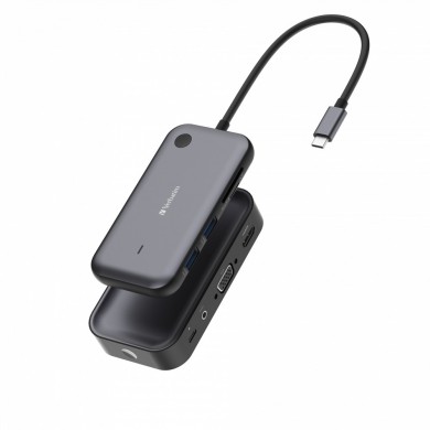 Adaptor Display Wireless USB-C Verbatim &rdquo;Share My Screen 1080p&rdquo; cu splitter WDA-01