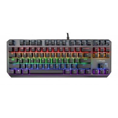 Tastatura Gaming Trust GXT 834 CALLAZ TKL, USB, Black
