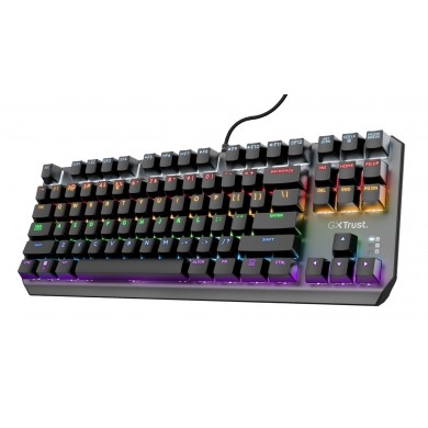 Tastatura Gaming Trust GXT 834 CALLAZ TKL, USB, Black