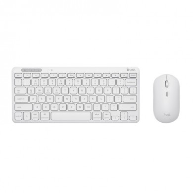 Wireless Tastatura si mouseTrust  Lyra Multi-Device / BT5.0 / White