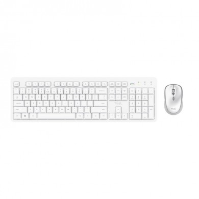 Tastatura si Mouse WirelessTrust ODY II / White