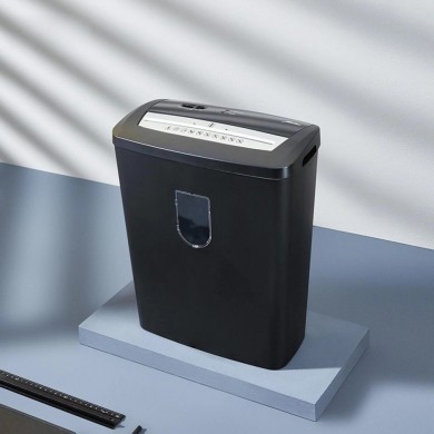 Shredder Qsmile 9006/ P-4/ 8 sheets 220 mm/ Grey