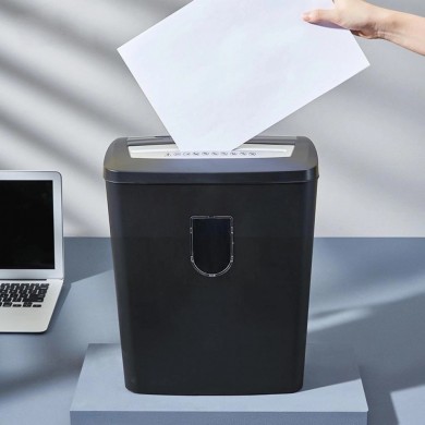Shredder Qsmile 9006/ P-4/ 8 sheets 220 mm/ Grey