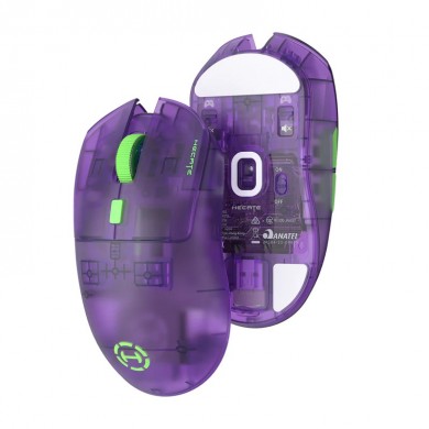 ouse pentru jocuri fara fir tri-mode Edifier HECATE G3M PRO Transparent Purple