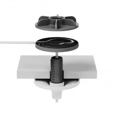 Suport pandantiv de tavan pentru Logitech Rally Mic Pod microphones, white