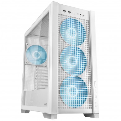 Carcasa ASUS TUF Gaming GT302 ARGB WHITE / no PSU / 4x140mm ARGB fan/ EATX/ White