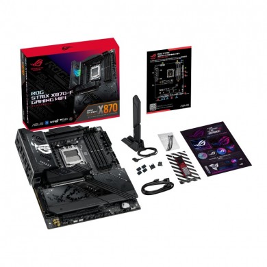 Placa de baza ASUS ROG STRIX X870-F GAMING WIFI/ AM5 / AMD X870 / DDR5 / ATX