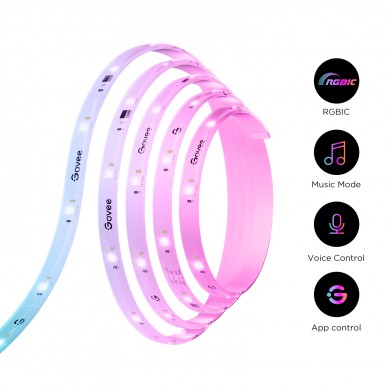 Banda LED GOVEE RGBIC S LED / 5m / Multicolor / Wi-Fi / Bluetooth Banda LED GOVEE RGBIC S LED / 5m / Multicolor / Wi-Fi / Bluetooth