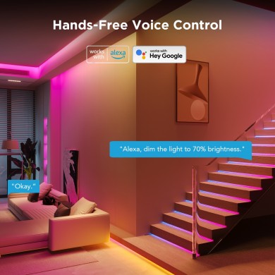Banda LED GOVEE RGBIC S LED / 5m / Multicolor / Wi-Fi / Bluetooth Banda LED GOVEE RGBIC S LED / 5m / Multicolor / Wi-Fi / Bluetooth