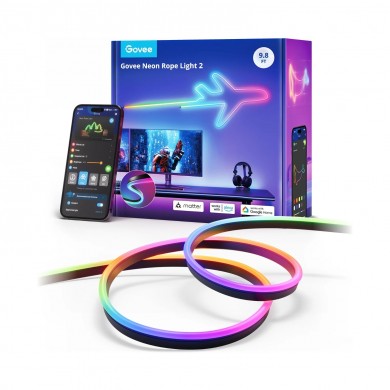 Fixatoare pentru Banda de iluminare GOVEE Neon Rope Light 2 Bracket, 20 pcs in one pack, Black, Plastic Fixatoare pentru Banda de iluminare GOVEE Neon Rope Light 2 Bracket, 20 pcs in one pack, Black, Plastic