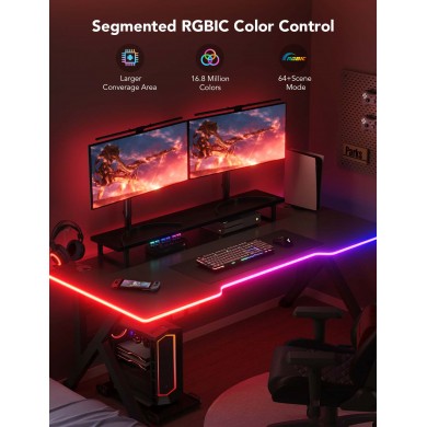 Lumina neon de tip franghie pentru masa GOVEE RGBIC LED / 3m / Multicolor / Wi-Fi / Bluetooth Lumina neon de tip franghie pentru masa GOVEE RGBIC LED / 3m / Multicolor / Wi-Fi / Bluetooth