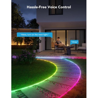 Banda LED de exterior GOVEE RGBIC Outdoor Neon Strip Lights 10M