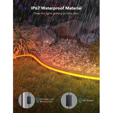Banda LED de exterior GOVEE RGBIC Outdoor Neon Strip Lights 10M