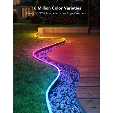 Banda LED de exterior GOVEE RGBIC Outdoor Neon Strip Lights 10M