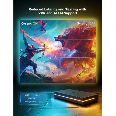 Banda LED pentru TV GOVEE RGBWIC AI Sync Box (55”-65”) Banda LED pentru TV GOVEE RGBWIC AI Sync Box (55”-65”)