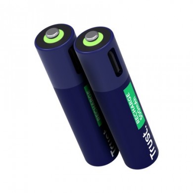 Trust Baterie reincarcabila USB-C AAA/ 500 mAh/  up to 800 charge cycles/  2 Pack