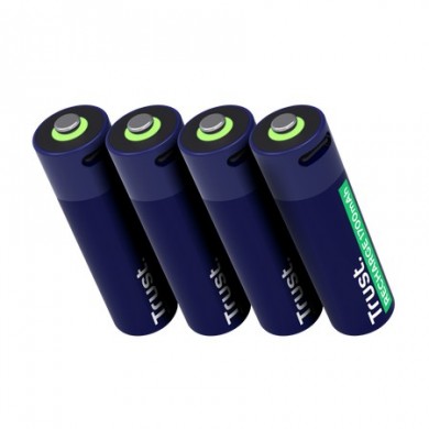 Trust Baterie reincarcabila USB-C AA/ 1700 mAh/  up to 800 charge cycles/  4 Pack