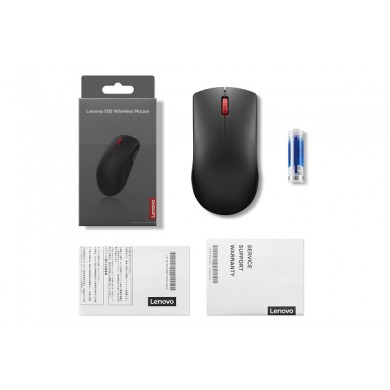 Mouse Wireless Lenovo 150/ Nano Receiver/ 1000dpi/ Optical/ Black