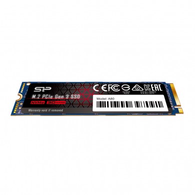 M.2 NVMe SSD Silicon Power A80/ 2.0TB/ PCIe3.0 x4 / NVMe1.3/ M2 Type 2280
