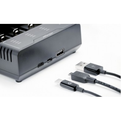 Incarcator rapid de baterii Ni-MH + Li-ion EnerGenie BC-USB-02