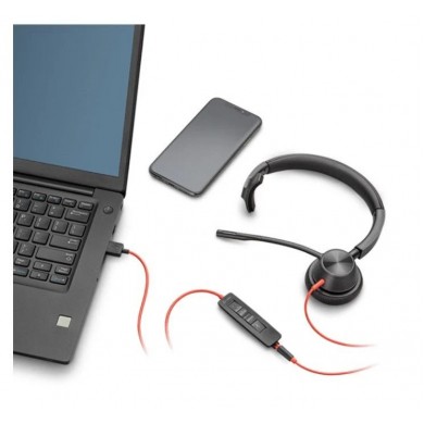 Casti Poly Blackwire 3315-M / USB-C / Black