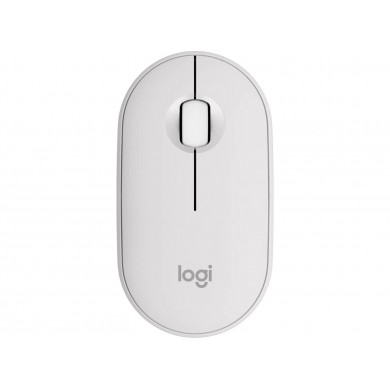 Mouse Wireless Logitech Pebble Mouse 2 M350s, Tonal White