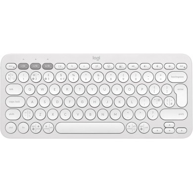 Tastatura Wireless Logitech Pebble Keys2 K380s / Bluetooth / White