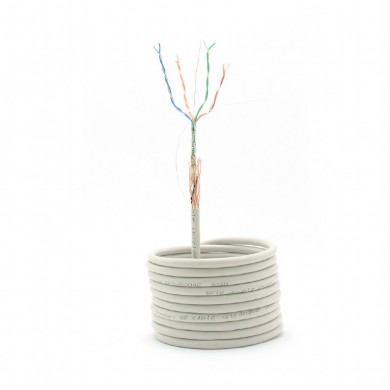 Cable SFTP Gembird SPC-5004E double shielded LAN cable with stranded wires, CAT5e, AWG24 solid copper, 305m