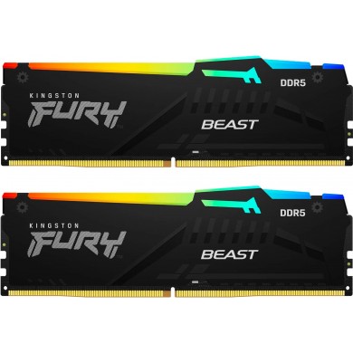Memorie operativa Kingston FURY Beast RGB EXPO DDR5 6000MHz 16GB (Kit of 2*8GB)