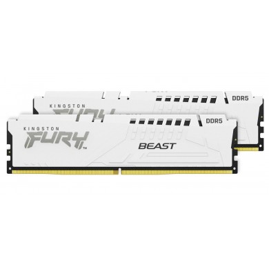Memorie operativa Kingston FURY Beast DDR5 White EXPO 6000MHz 32GB (Kit of 2*16GB)