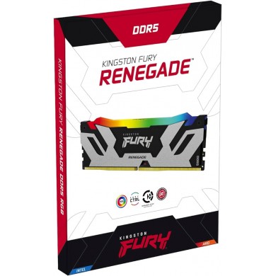 Memorie operativa Kingston FURY&reg; Renegade Silver RGB DDR5-6000 48GB