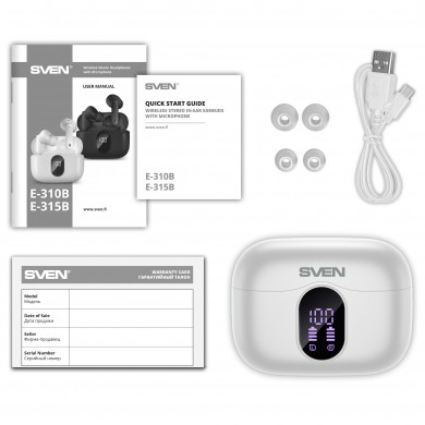 Casti SVEN E-310B, White