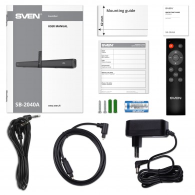 Soundbar SVEN SB-2040A Black  / 40W RMS / Bluetooth
