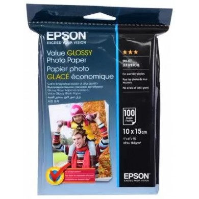 Hartie Foto Epson Value Glossy / 10x15cm / 100sheets Hartie Foto Epson Value Glossy / 10x15cm / 100sheets