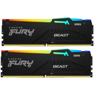 Memorie operativa Kingston FURY&reg; Beast DDR5 RGB 5600 MHz 128GB (Kit of 2*64GB)