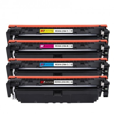 HP 230A Cyan Toner 1,800 pages for  HP Color LaserJet Pro 4203dn, HP Color LaserJet Pro 4203dw, HP LaserJet Pro MFP 4303dw, HP LaserJet Pro MFP 4303fdn, HP LaserJet Pro MFP 4303fdw