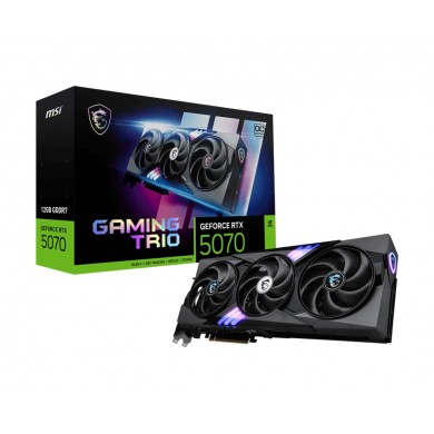 Placa video MSI GeForce RTX 5070 GAMING TRIO 12G OC/ 12GB / GDDR7 / 192bit Placa video MSI GeForce RTX 5070 GAMING TRIO 12G OC/ 12GB / GDDR7 / 192bit