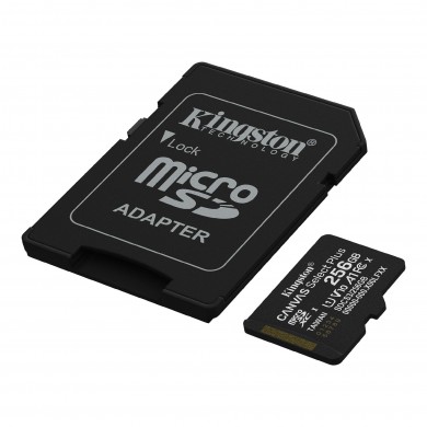 Card de memorie microSD  256GB Kingston Canvas Select Plus, 150MB/s + SD adapter